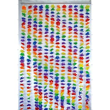  Curtain, Flower Lei, Grass Skirt