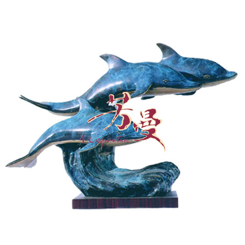  Cast Bronze Dolphins (Литой бронзы дельфины)