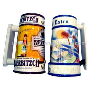  Beer Mugs, Ceramic Mug, Mug, Coffee Mug (Bierkrüge, Tassen, Becher, Kaffee-Haferl)