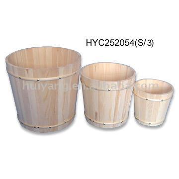  Wooden Buckets ( Wooden Buckets)