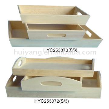  Wood Trays (Wood лотков)