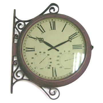  15" Metal Double Wall Clock (15 "Metal Double Wall Clock)