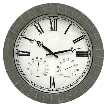  18" Wall Weather Station Clock (18 "Wall Wetterstation Clock)