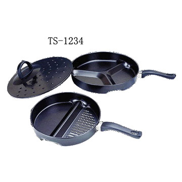  3pc Non-Stick Frying Pan Set (Euro Handle) ( 3pc Non-Stick Frying Pan Set (Euro Handle))