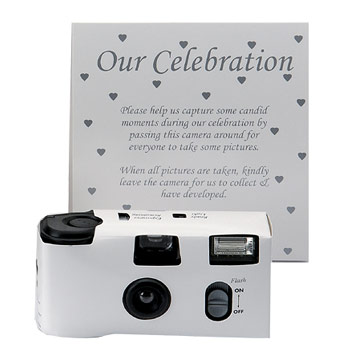  Disposable Wedding Cameras with Flash (Einweg-Wedding-Kameras mit Flash)