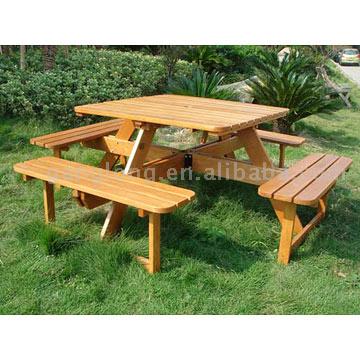  8-Seater Picnic Table and Cahir (8 places de pique-nique table et Cahir)