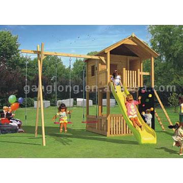  Children`s Wooden House (Children`s Wooden House)