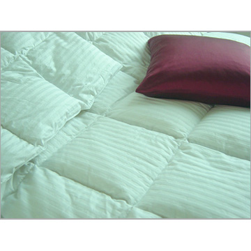  Damask Stripe Down Filled Comforter (Дамаск полосой вниз Заполненные Утешитель)