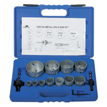  14pc Bi-Metal Hole Saw Kit (14pc биметаллических Hole Saw Kit)