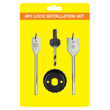  4pc Carbon Steel Hole Saw Set (4pc углеродистая сталь Hole Saw Установить)