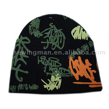  Acrylic Knitting Beanie Hats (Acryl Stricken Beanie Hats)