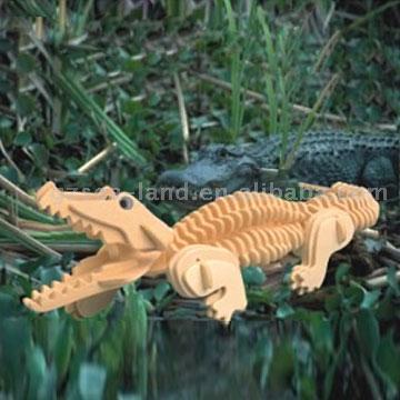 Crocodile Wooden Toy ( Crocodile Wooden Toy)