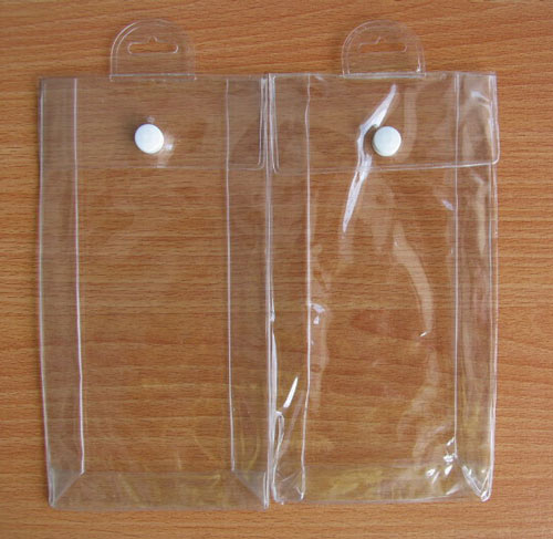  PVC Bag with Butterfly Holes and Buttons, Vinyl Bags (PVC sac percé Butterfly et boutons, sacs en vinyle)