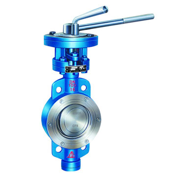 Lever Metal / Resilient Seal Eccentric Butterfly Valve