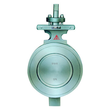  High Performance Wafer Metal Seal Eccentric Butterfly Valve