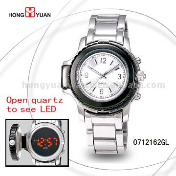  Quartz Mouvment with LCD Watches