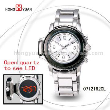  Quartz Mouvment with LCD Watches (Mouvment кварцевые часы с LCD)