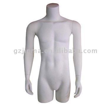  Half Body Male Mannequin (Moitié du corps Femme Mannequin)