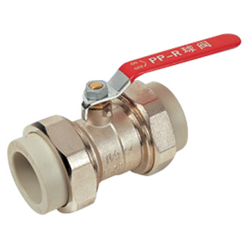  PP-R Brass Ball Valve With Two Connectors