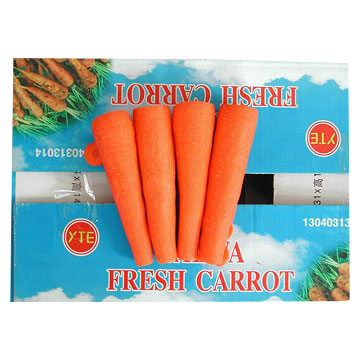  Fresh Peeled Carrots (Carottes fraîches pelées)
