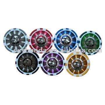  Poker Chips with Shining Sticker