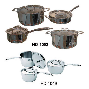  Tri-ply and Five-ply Cookware Sets (Tri-ply et Five-ply Vaisselle Sets)