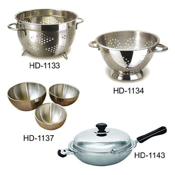  Fruit Basket, Mixing Bowl and Chinese Wok ( Fruit Basket, Mixing Bowl and Chinese Wok)