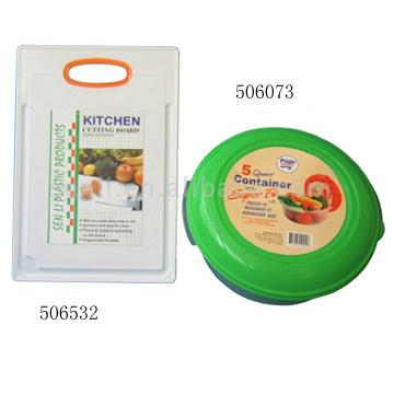  Cutting Board and Food Container (Cutting Board et de l`Alimentation Container)