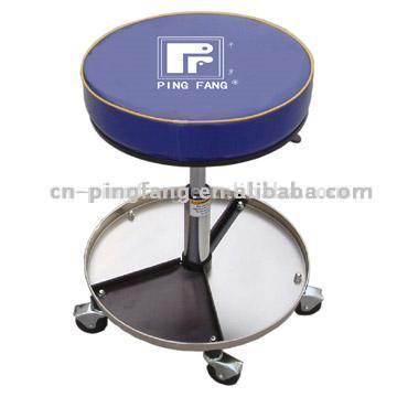  Nickel-Finish Pneumatic Sit-On Creeper ( Nickel-Finish Pneumatic Sit-On Creeper)