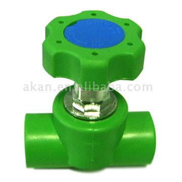  PP-R Stop Valve with Plastic Handle (PP-R Vanne d`arrêt avec poignée en plastique)