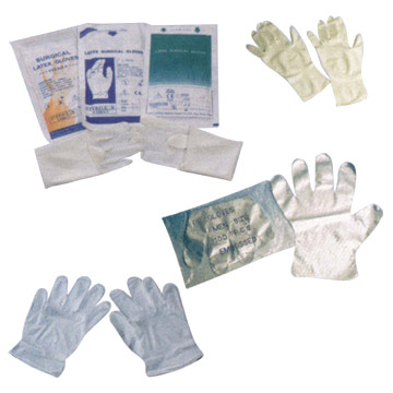  Sterilie Latex Surgical Glove / Letex Examination Glove / Vinyl Glove (Sterilie Latex OP-Handschuh Letex Prüfung Handschuh Vinyl-Handschuh)