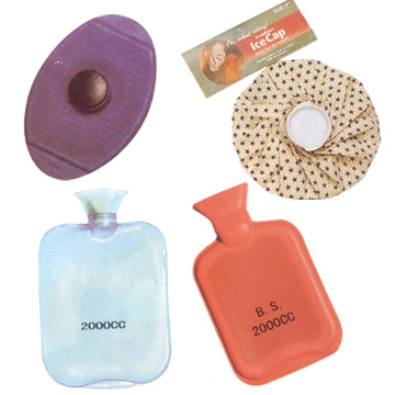  Hot Water Bottle, Plastic Hot Water Bottle, Oval Ice Bag (Wärmflasche, Kunststoff Wärmflasche, Oval Ice Bag)