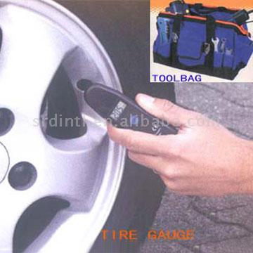 Reifenluftdruckprüfgerät und Werkzeugtasche (Reifenluftdruckprüfgerät und Werkzeugtasche)