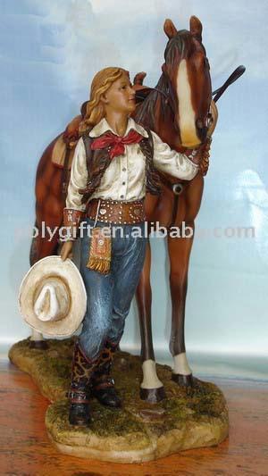  Resinic Craft (Cowboy with Horse) (Resinic Craft (Cowboy с лошадью))