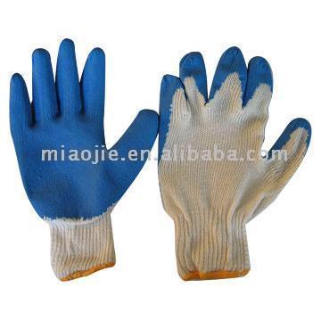  Latex Half-Coated Gloves