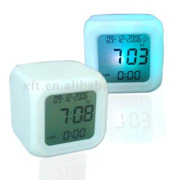  LCD Color-Changing Alarm Clock ( LCD Color-Changing Alarm Clock)