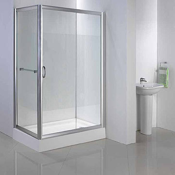  Rectangular Shower Surrounding with Sliding Door (Douche rectangulaire proximité avec porte coulissante)