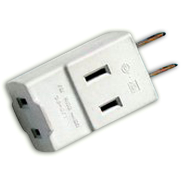  2-Wire Outlet to Three 2-Wire Ungrounded Outlets (2-Wire выход к Три 2-Wire Необоснованный розеток)
