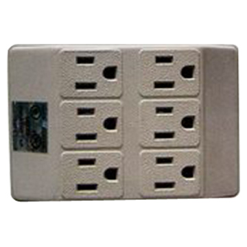  3-wire Grounded Outlet To Six 3-wire Grounded Outlets