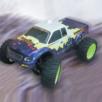  Rc Hobby, 1/10 Scale Gas Powered 4WD Off-Road RC Truck (Rc Хобби, 1 / 10 Шкала Gas Powered 4WD Off-Road RC Truck)