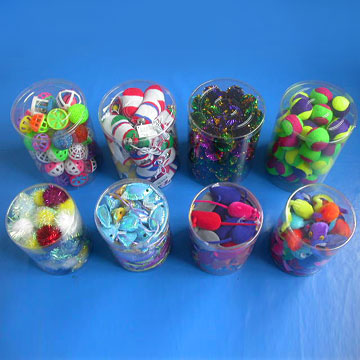  Cat Toys in PVC Tube