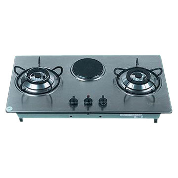  Three Burner 2-in-1 Gas and Electric Stove (Три Горелка 2-в  Газовые и электрические плиты)