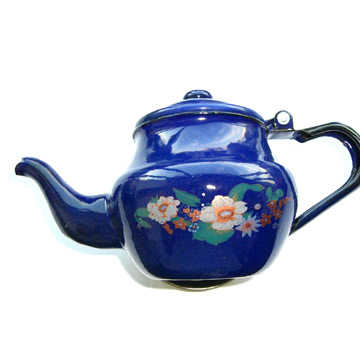  Porcelain Enamel Teapot (Emaille Teekanne)