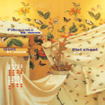  100% Cotton Printed Bedding Set (100% coton imprimé Taies)