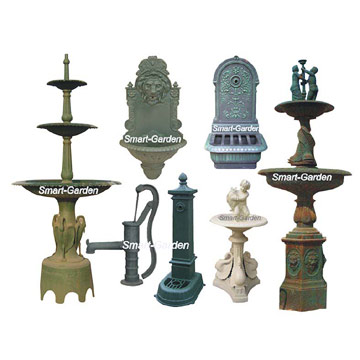  Cast Iron Fountain, Water Features, Pump