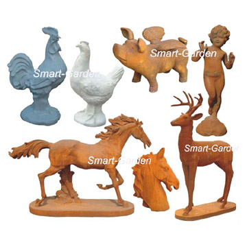  Cast Iron Statue And Animal ( Cast Iron Statue And Animal)