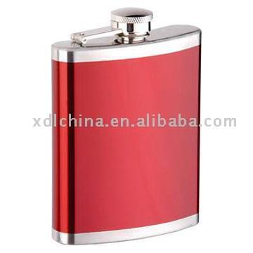  Hip Flask with Baking Paint Coating (Flachmann mit Baking Lackierung)