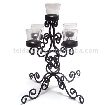  Glass Candle Holder ( Glass Candle Holder)