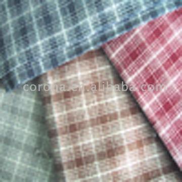  55% Linen 45% Cotton Yarn Dyed Check (55% Leinen 45% Baumwolle Garn gefärbt Check)