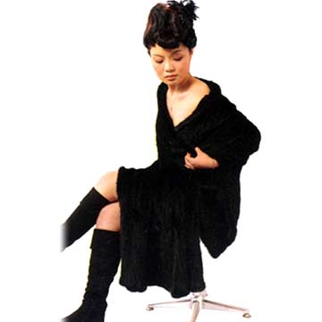  Knitted Mink Tail Mufflers, Knitted Mink Tail Garments (Трикотажное норки хвосте глушителей, трикотажная одежда норки хвост)